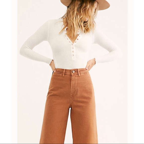 Free People Billie Pants High Waist Wide - Picture 3 of 8